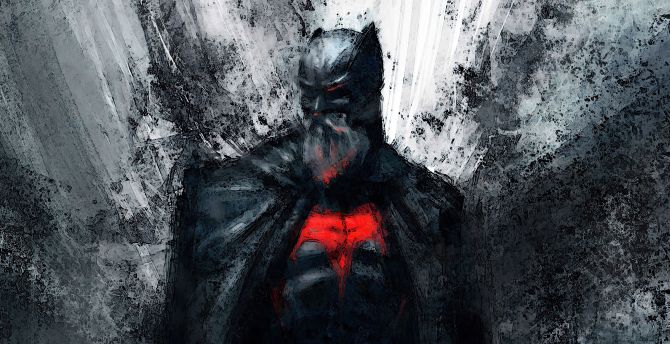 Old batman, dark, art wallpaper
