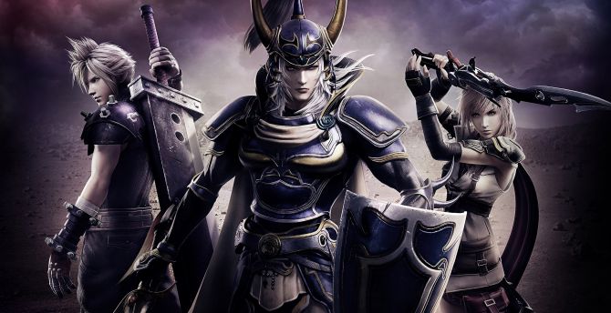 Dissidia Final Fantasy NT, console game, warriors wallpaper