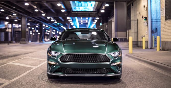 2019 Ford Mustang Bullitt, sports car wallpaper