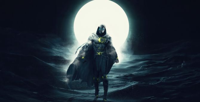 Superhero from marvel, Moon Knight wallpaper