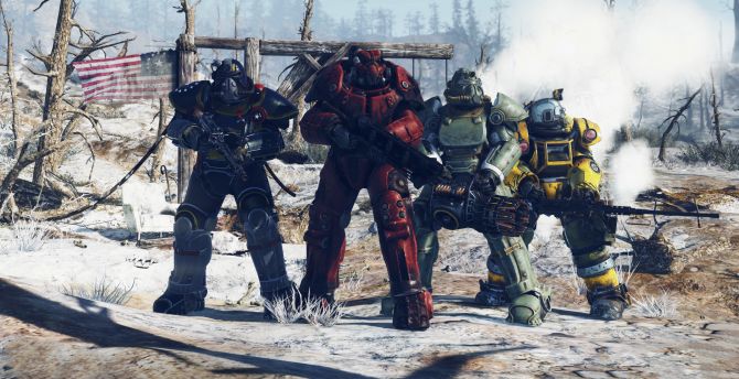 Fallout 76, armour suits, E3 2018 wallpaper