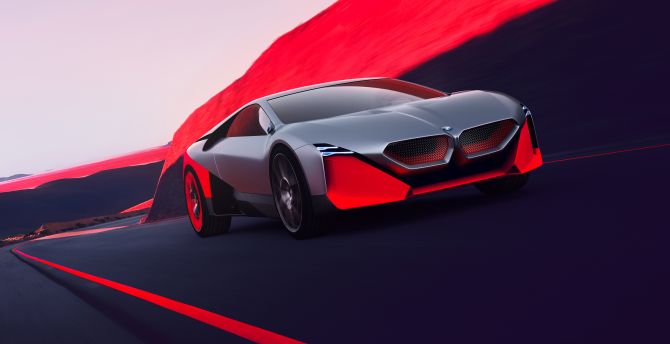 BMW Vision M Next, Concept car, hybrid sports car wallpaper