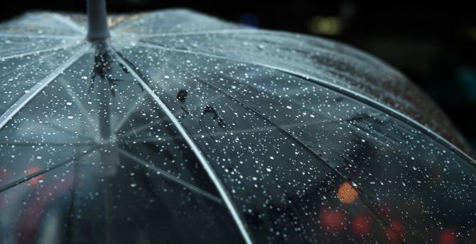 Teenage Girl Sheltering from Rain Beneath Umbrella Stock Photo - Image of  shower, caucasian: 33080454