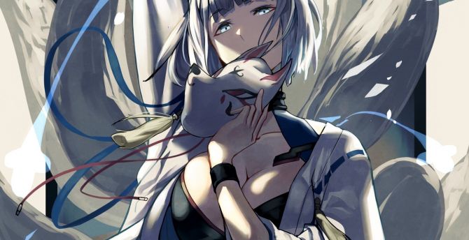 Kaga, Azur Lane, anime girl, art wallpaper