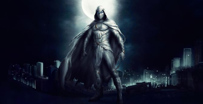 Marvel's Moon Knight, superhero art wallpaper