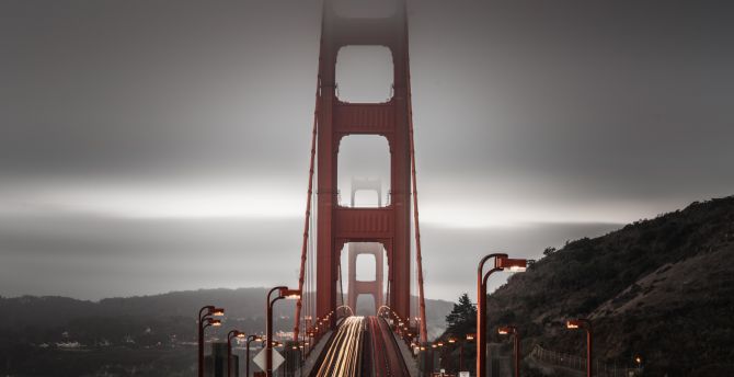 Golden Gate Bridge, Long Exposure, architecture wallpaper