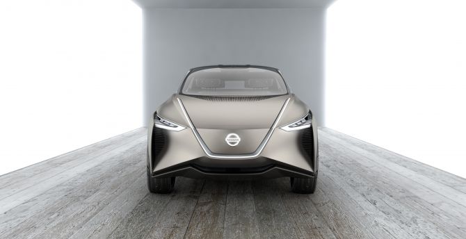 Nissan IMx Kuro concept, front, Geneva carshow, 4k wallpaper