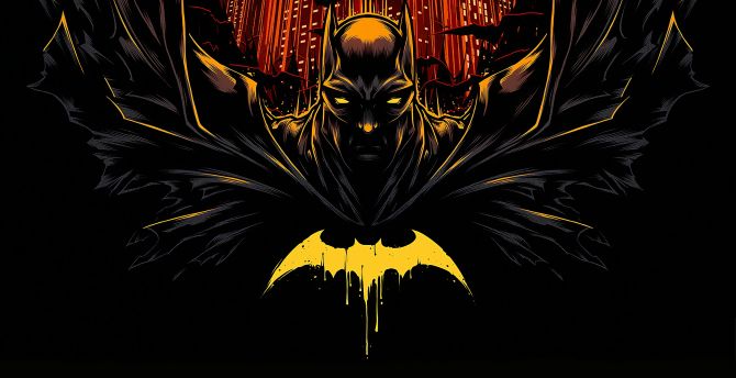 Game art, dark, Batman wallpaper