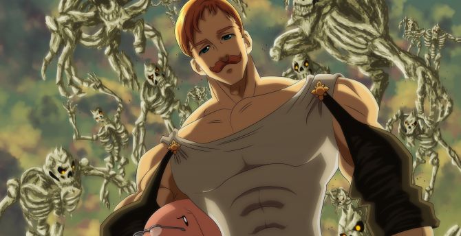 Anime boy, Escanor, the seven deadly sins, anime wallpaper