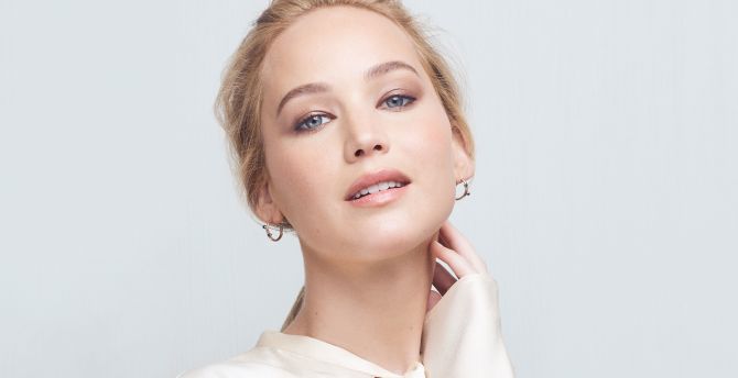 Jennifer Lawrence, blonde and beautiful, 2019 wallpaper