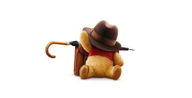 Christopher Robin, Teddy, Winnie the Pooh, animation movie wallpaper