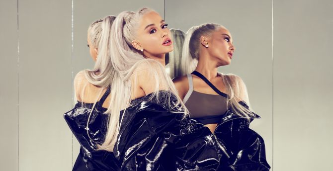 Ariana Grande, Reebok, reflections, 2018 wallpaper