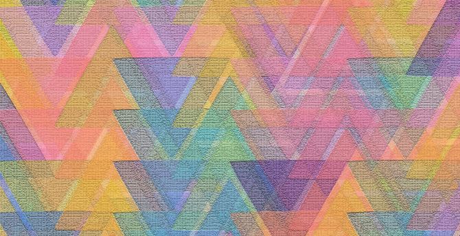 Triangles, pattern, mosaic, colorful wallpaper