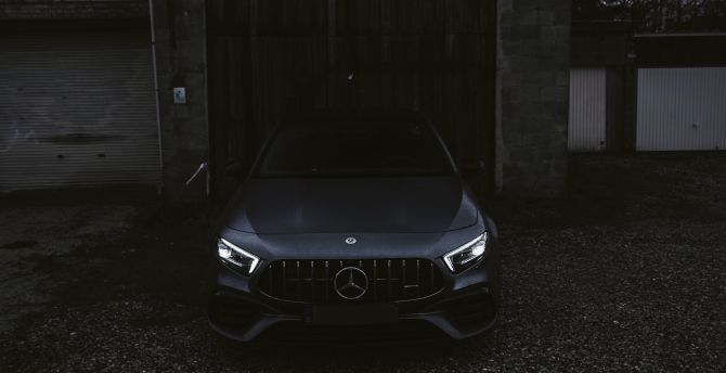 Black car, Mercedes-Benz wallpaper