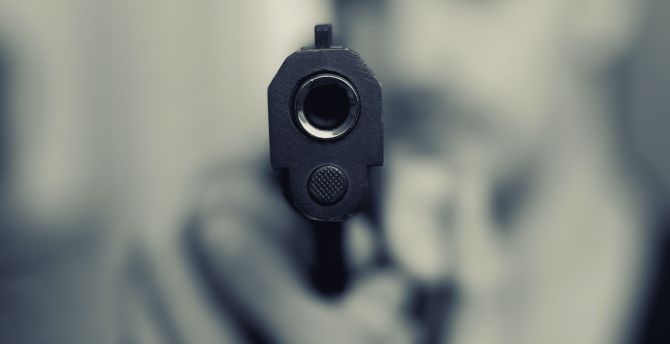 Pistol, gun, close up, blur wallpaper