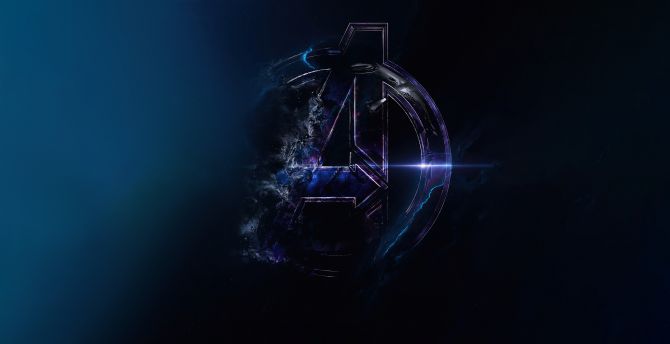 Avengers: Infinity War Saga, dark, logo, Marvel wallpaper