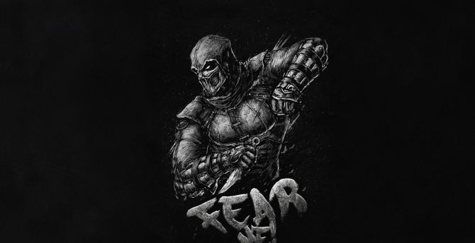 Dark, Mortal Kombat, Noob Saibot, video game, art wallpaper