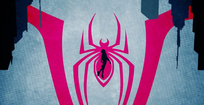 Spider-man: into the spider-verse, spider-man, illustrated poster ...