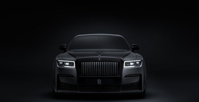 2021, Rolls-Royce Black Badge Ghost, luxury car wallpaper