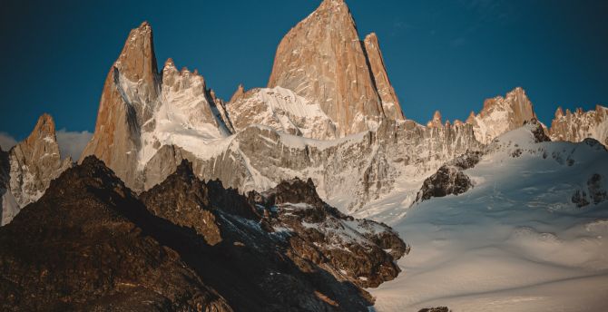 Nature, mountains, glacier, Fitz Roy, Argentina wallpaper