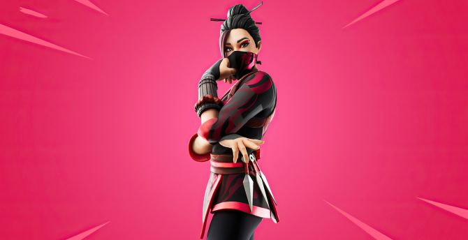 Fortnite, Red Jade outfit, game, 2020 wallpaper