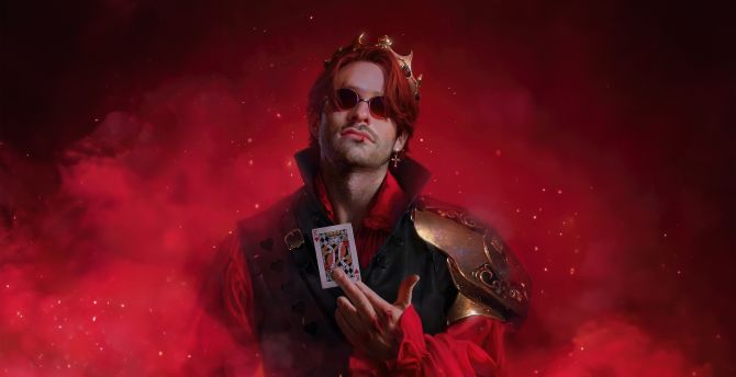 Matt Murdock as Daredevil, blind superhero, art wallpaper