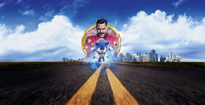 2020, Sonic The Hedgehog, movie wallpaper