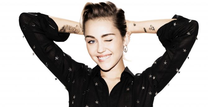 Miley Cyrus, mood, singer, wink wallpaper