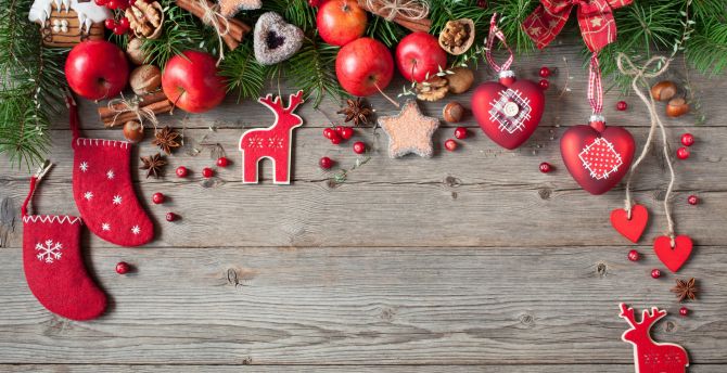 Decorations, holiday, Christmas, 2017 wallpaper