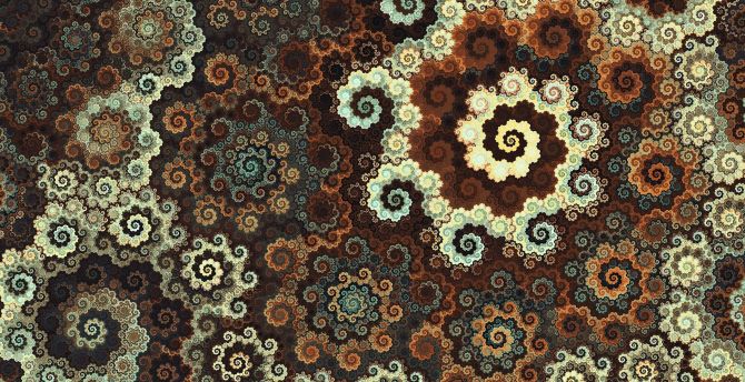 Swirl, fractal, abstract, digital art wallpaper