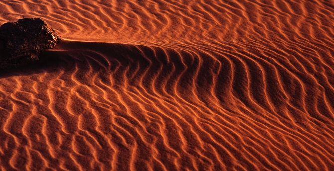 Aerial view, desert, sand wallpaper