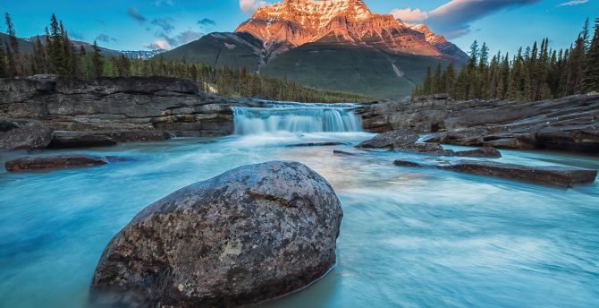Mount fryatt, Athabasca Falls, nature, golden summit wallpaper