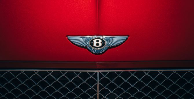 Bentley, close up, logo wallpaper