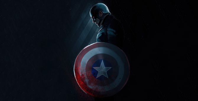 Dark, Captain America, art, 2020 wallpaper