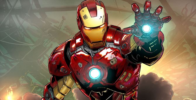 Iron Man Iron-man-comicart-4k