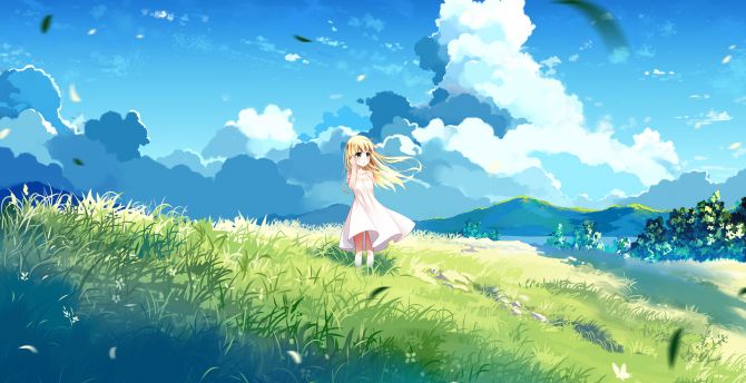 Anime Girl Wallpaper Landscape gambar ke 7