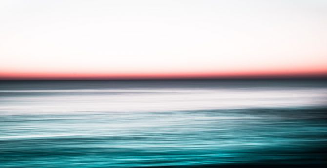 Seascape, long exposure, blur wallpaper