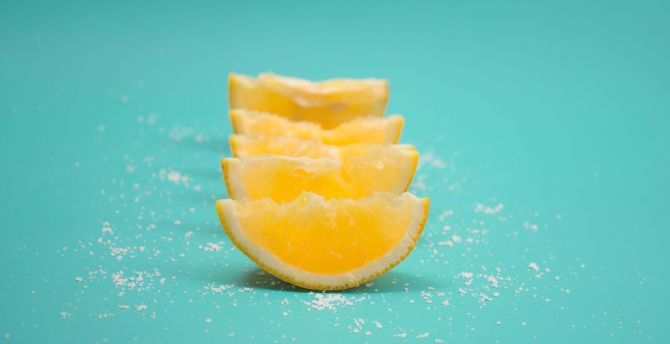 Lemon, fruits, slices wallpaper