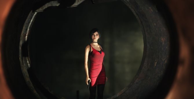 Resident Evil 2, video game, girl with the gun, the spy, 2019 wallpaper