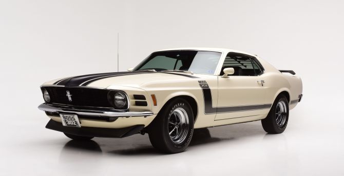 1970 Ford Mustang Boss 302, sports lines, front wallpaper