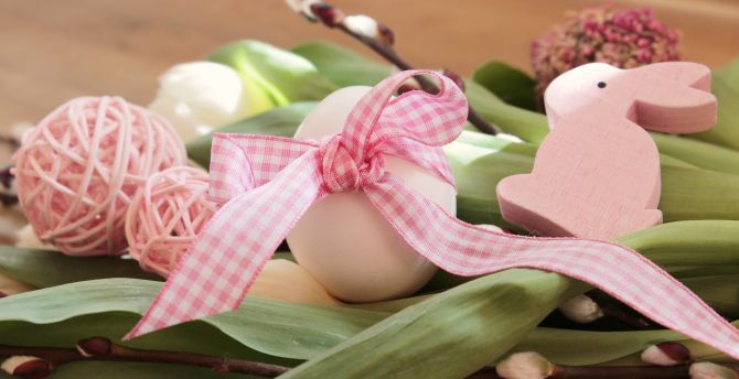 Easter, decorations, bunny, figures, eggs wallpaper