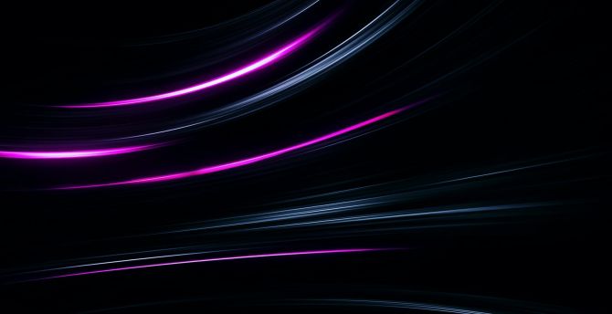 Neon lines, abstract, glowing lines wallpaper