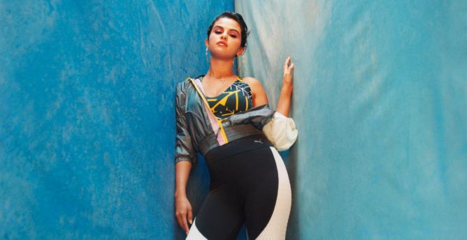 Selena Gomez, puma, 2019 wallpaper