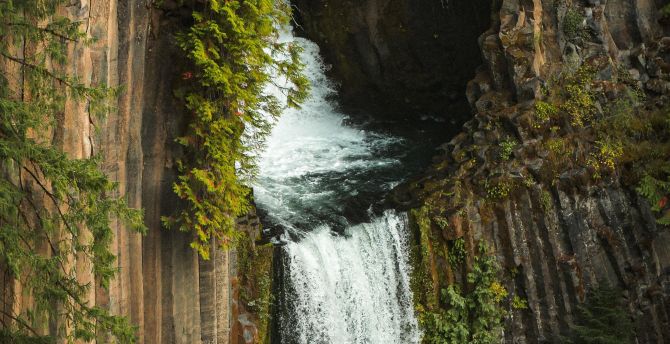 Stream, nature, waterfall wallpaper