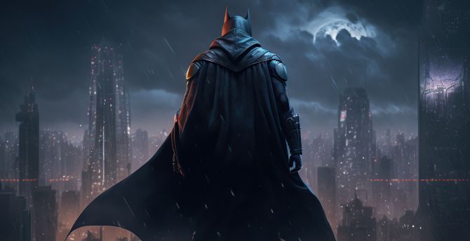 Batman, dark and bold knight, art wallpaper