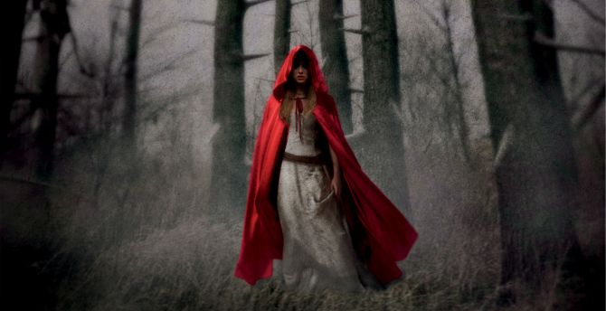 Red Riding Hood, fantasy, girl model, cosplay wallpaper