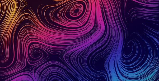 Abstract, pattern, curvy lines wallpaper