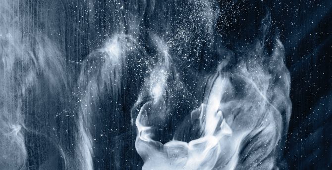 White smoke, digital art wallpaper