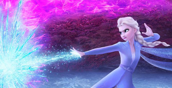 Elsa in Frozen 2, Disney movie, 2019 wallpaper