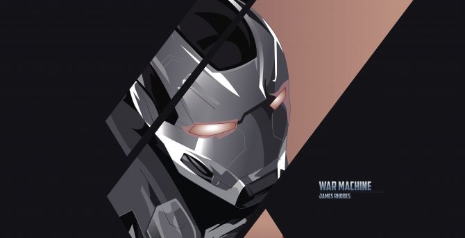 War Machine, James Rhodes, superhero, minimal wallpaper